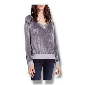 Michael Stars Velour Silver Cinder Grey Size Extra Small